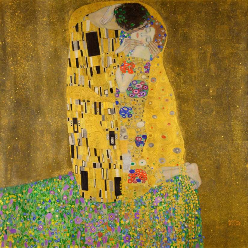 Le Baiser, Gustav Klimt, 1908-1909, Palais du Belvédère à Vienne